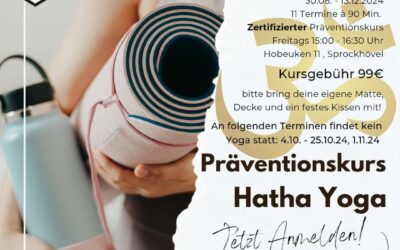 Präventionssport „Hatha Yoga“: Ab Ende August beim TV Hasslinghausen