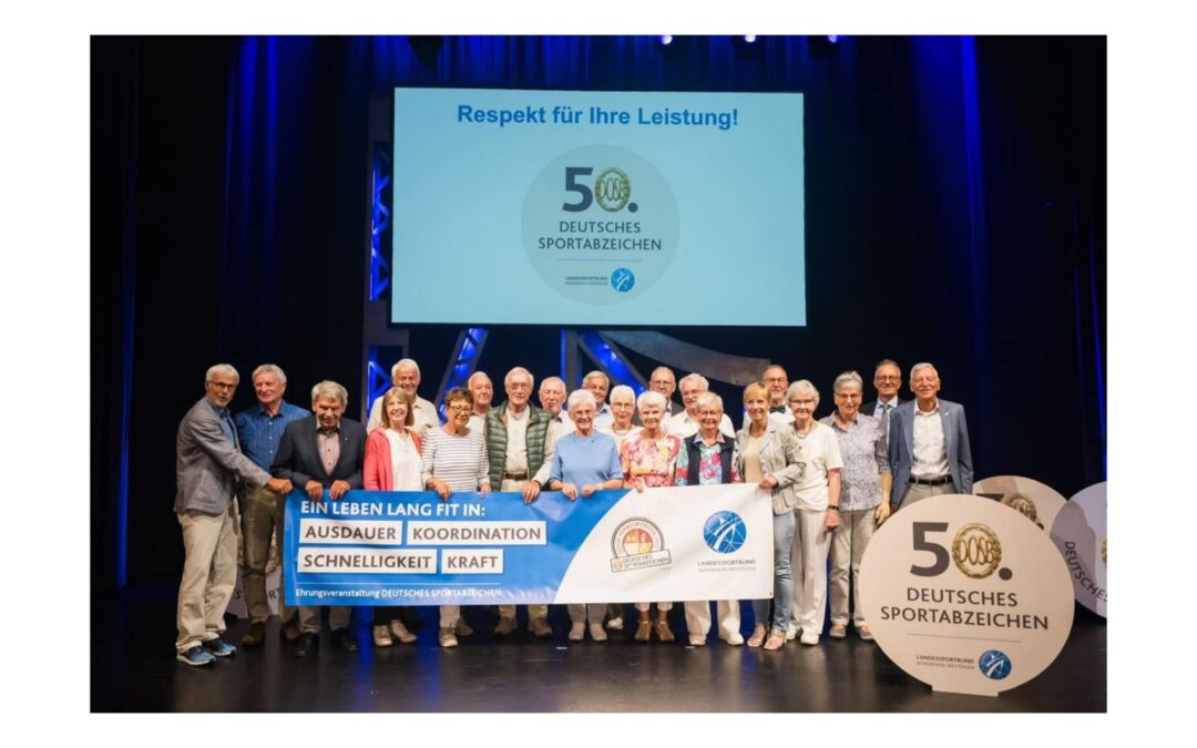50. abgelegte Sportabzeichen in Gold: Feierstunde vom Kreissportbund (KSB) für die Jubilare